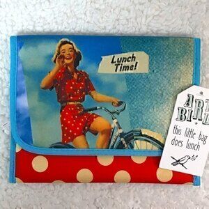 ArtBird "Lunch Time!" Nuts and Bolts Bag Insulated Food Safe Storage Pouch